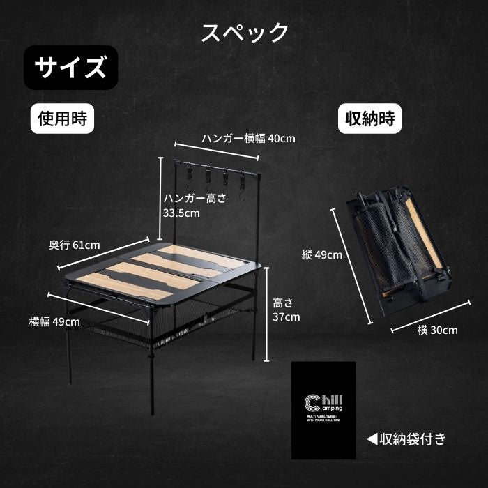 マルチパネルテーブル
