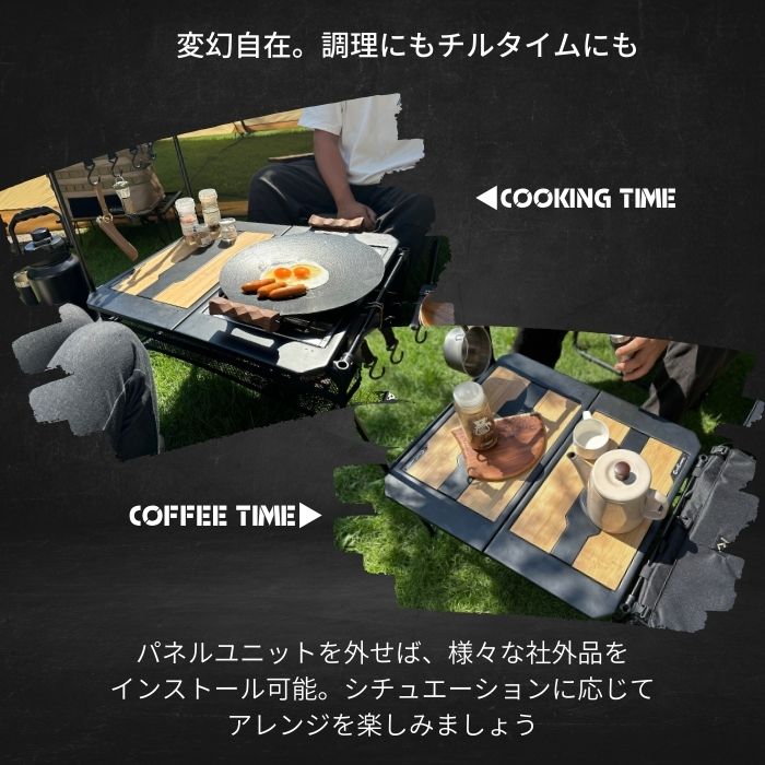 マルチパネルテーブル