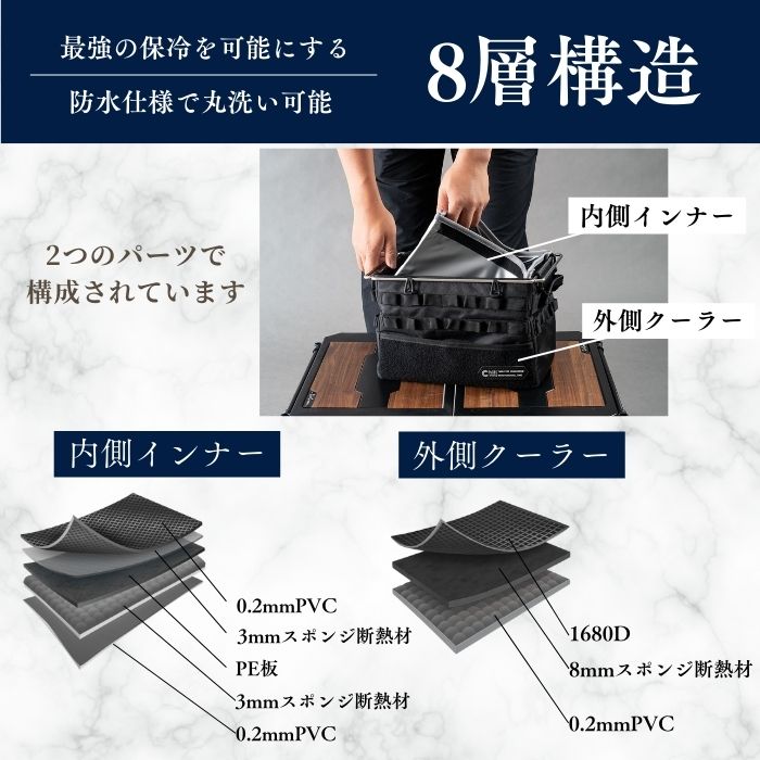 テーブルトップクーラーボックス
